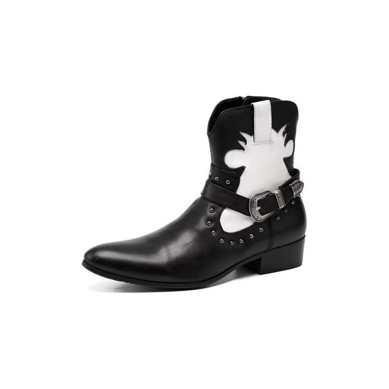 Botki Męskie Eleganckie Zapinane Na Zamek