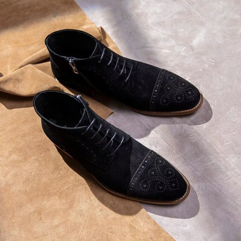 Buty Męskie Do Kostki - Czarny
