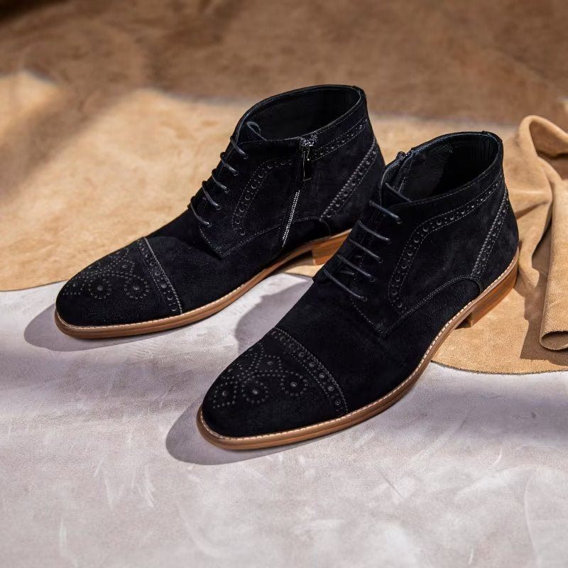 Buty Męskie Do Kostki - Czarny