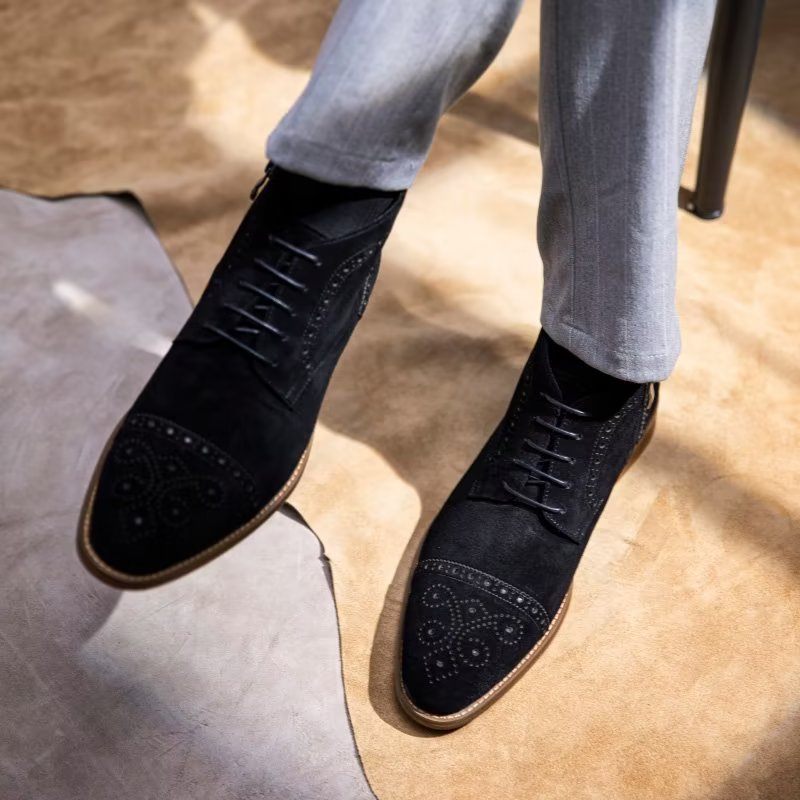 Buty Męskie Do Kostki - Czarny
