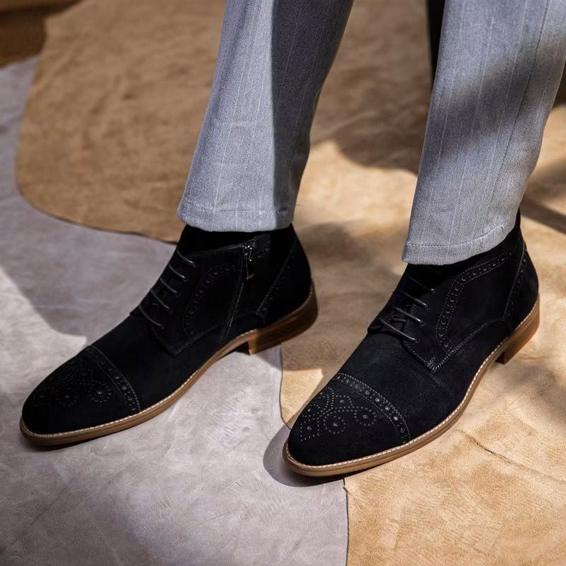 Buty Męskie Do Kostki - Czarny