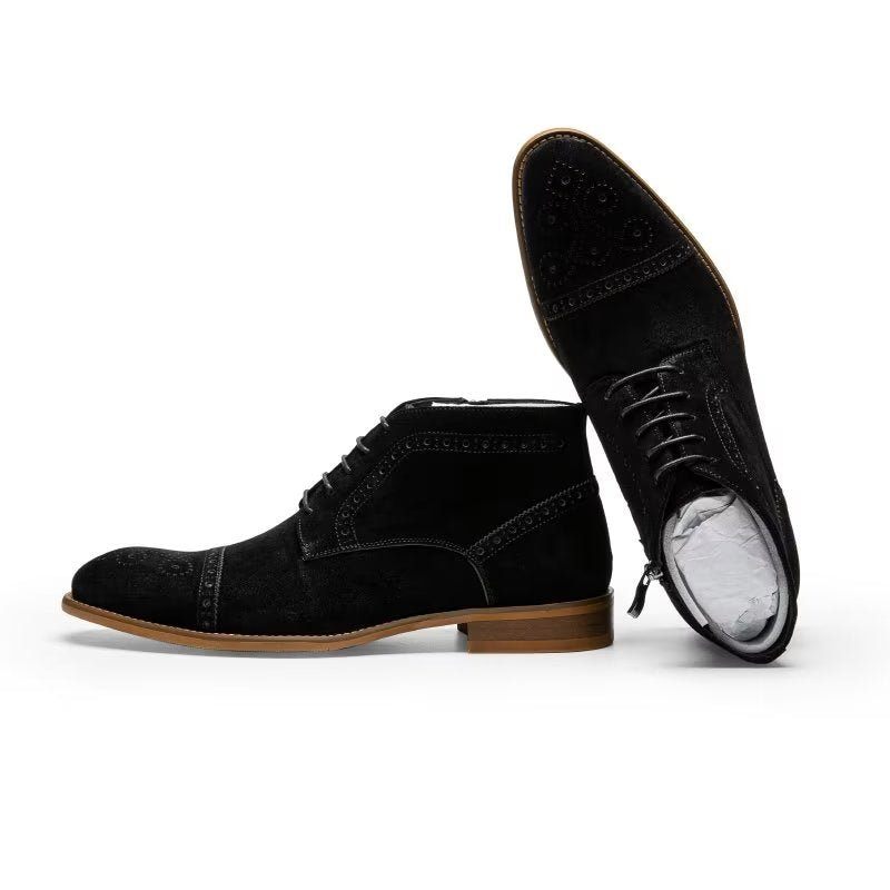 Buty Męskie Do Kostki - Czarny