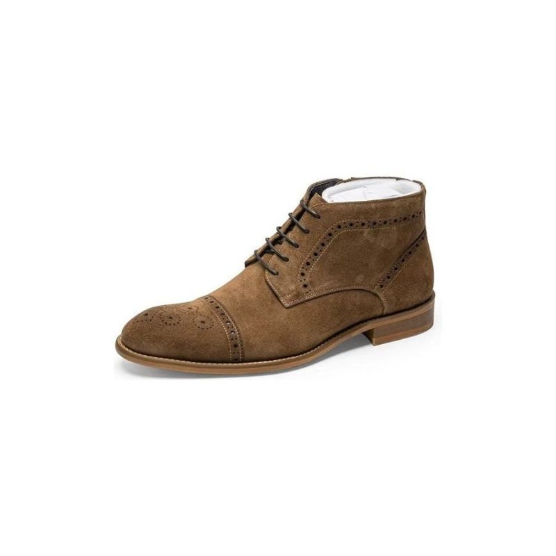 Buty Męskie Do Kostki - Brązowy