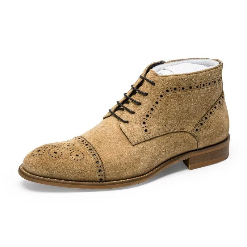 Buty Męskie Do Kostki - Brązowy