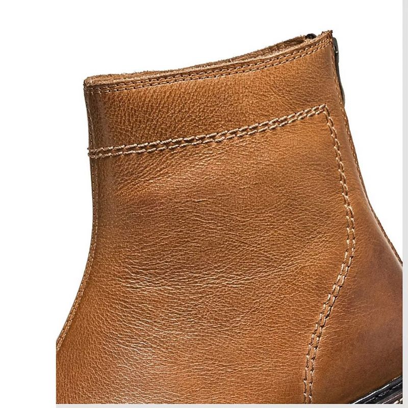 Buty Męskie Kożuch Chic Vintage Krótki Zamek Klasyczne Martin - Brązowy