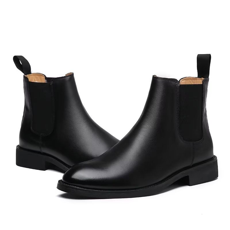 Buty Męskie Szpiczaste Chelsea - Czarny