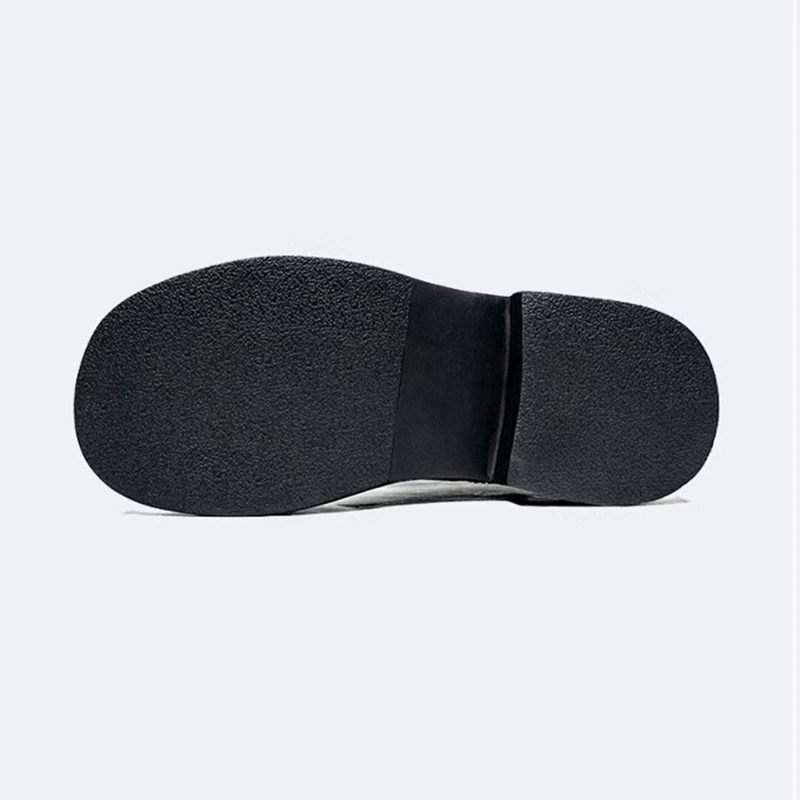 Buty Męskie Wsuwane Skórzane - Czarny