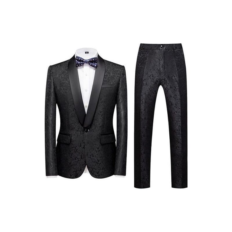 Garnitury Męskie Egzotyczny Komplet Garniturów W Kwiaty I Elegancję