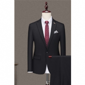 Garnitury Męskie Elegancki Obcisły Garnitur