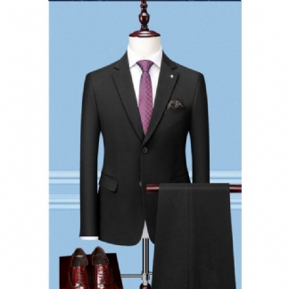 Garnitury Męskie Elegancki Obcisły Garnitur