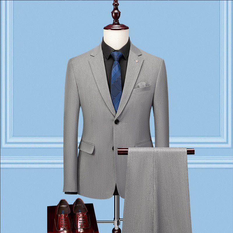 Garnitury Męskie Elegancki Obcisły Garnitur - Szary