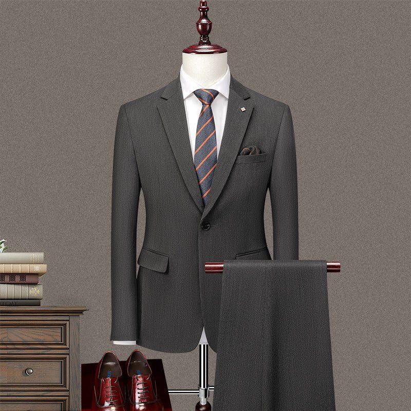Garnitury Męskie Elegancki Obcisły Garnitur - Szary