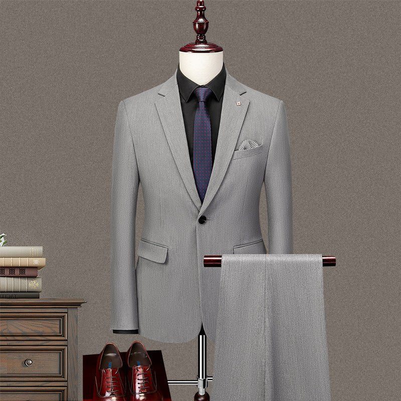Garnitury Męskie Elegancki Obcisły Garnitur - Szary