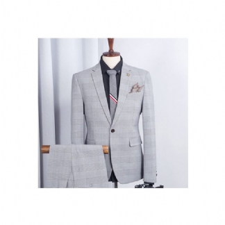 Garnitury Męskie Elegancki Obcisły Garnitur