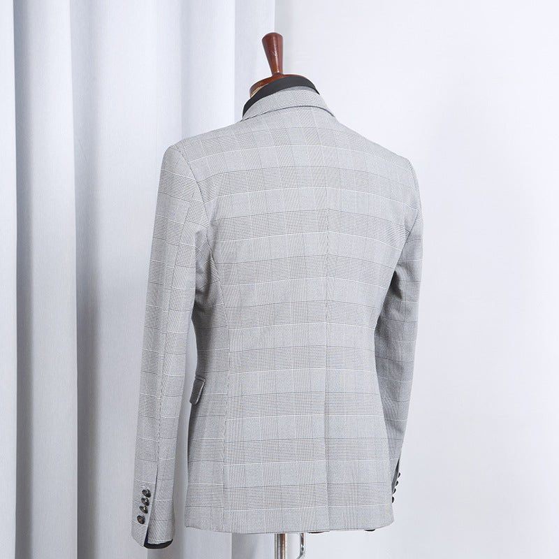 Garnitury Męskie Elegancki Obcisły Garnitur - Szary