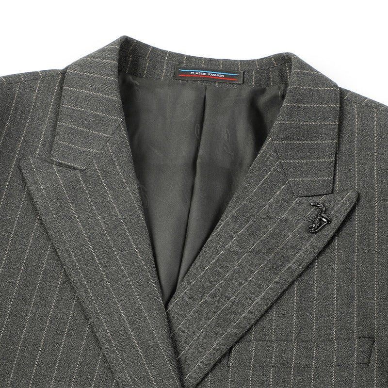 Garnitury Męskie Elegancki Obcisły Garnitur - Szary