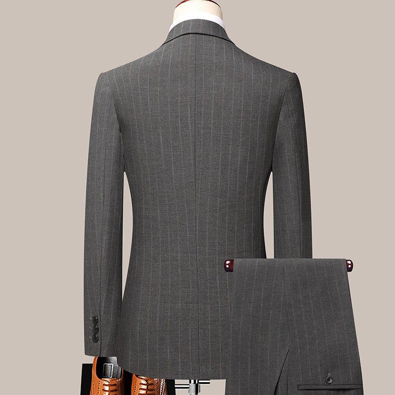 Garnitury Męskie Elegancki Obcisły Garnitur - Szary