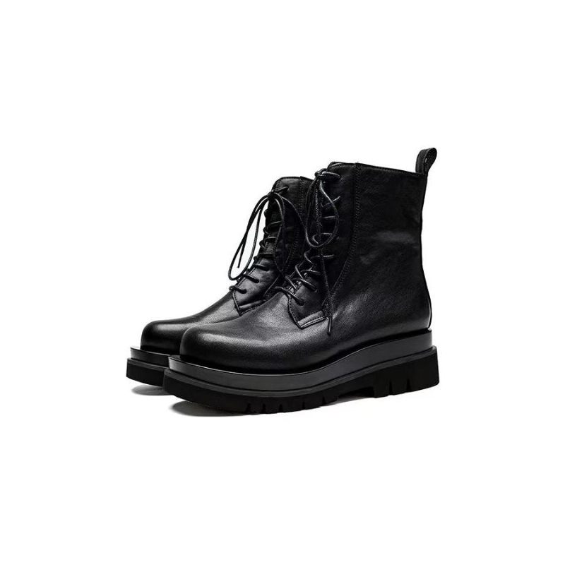 Męskie Buty Eleganckie Sznurowane Brytyjskie Krótkie
