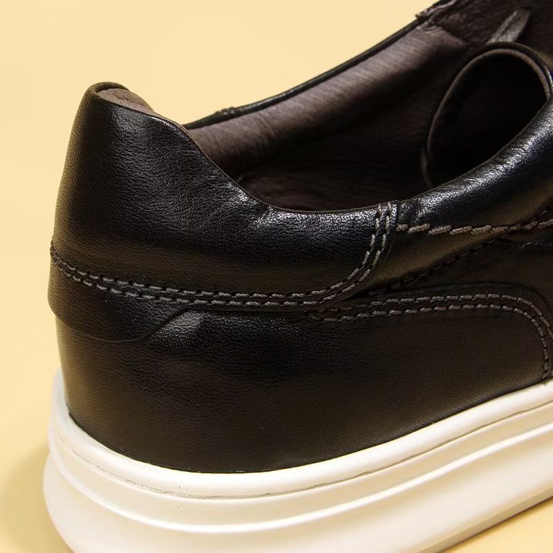 Męskie Buty Na Co Dzień Eleganckie Wysokie Modne Trampki - Czarny