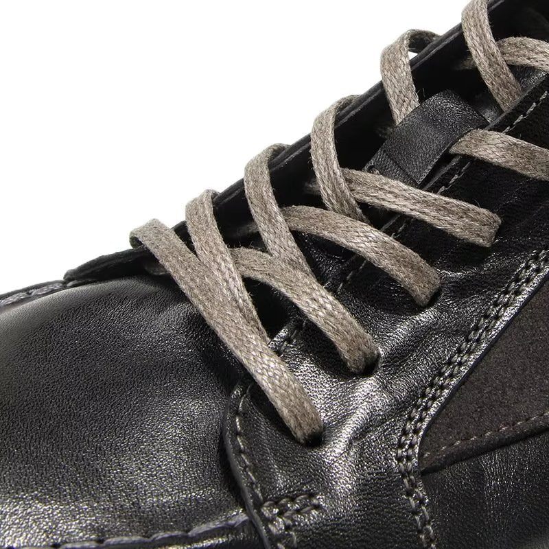 Męskie Buty Na Co Dzień Eleganckie Wysokie Modne Trampki - Czarny
