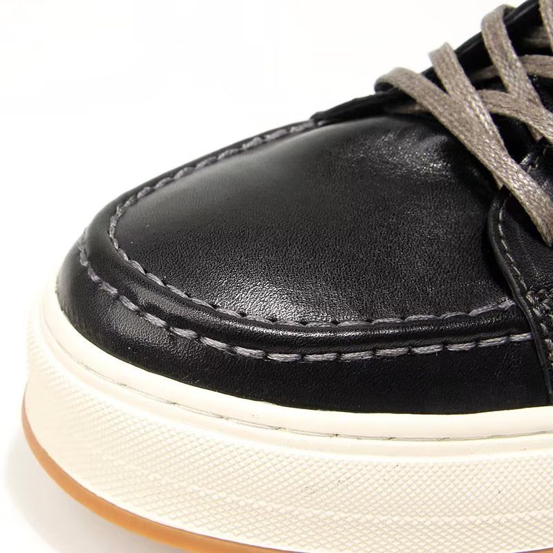 Męskie Buty Na Co Dzień Eleganckie Wysokie Modne Trampki - Czarny