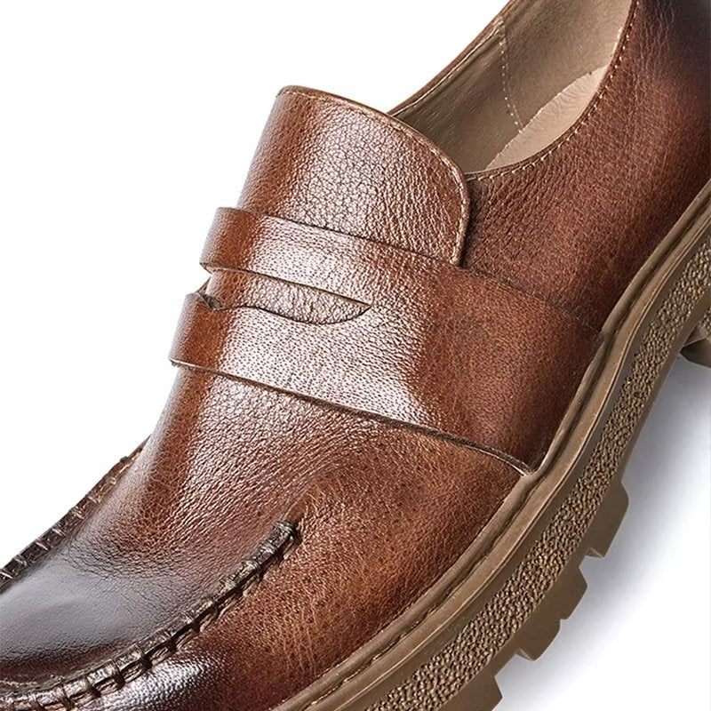 Męskie Buty Na Co Dzień Luksusowe Komfortowe Wsuwane - Kawa