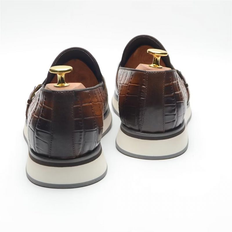 Męskie Buty Wizytowe Casual Ale Eleganckie Sznurowane - Brązowy