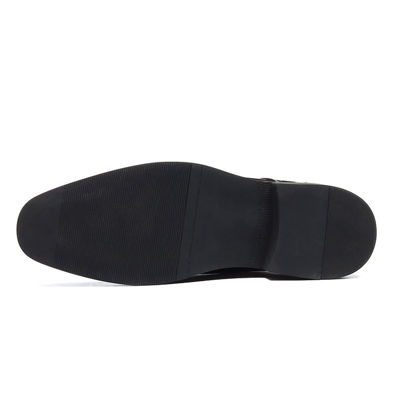 Męskie Buty Wizytowe Eleganckie Wsuwane Ślubne Ze Szpiczastym Noskiem - Brązowy