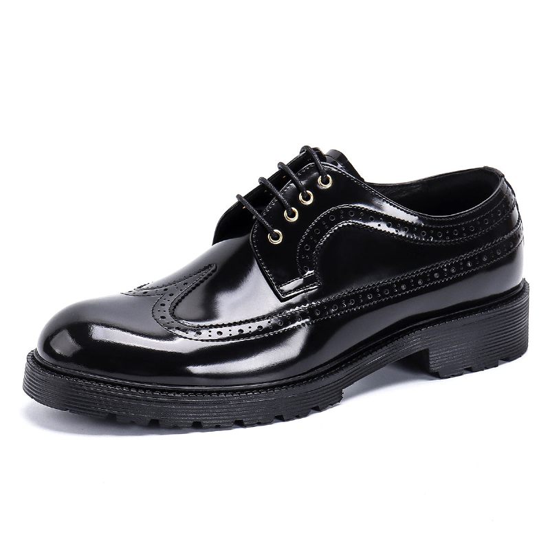 Męskie Buty Wizytowe Luksusowe Oxford - Czarna