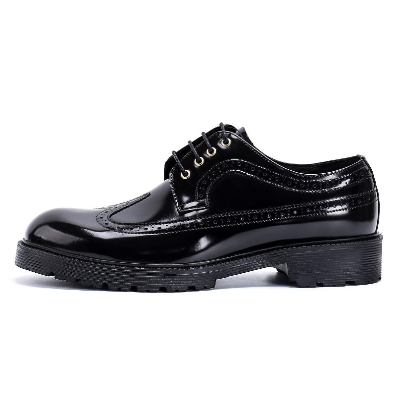Męskie Buty Wizytowe Luksusowe Oxford - Czarna