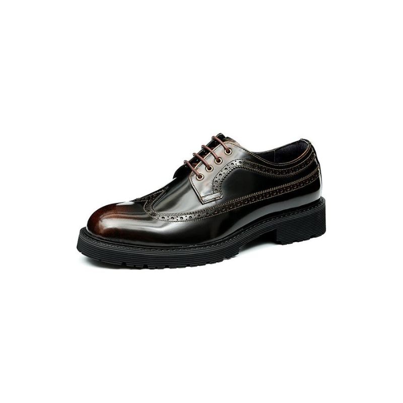 Męskie Buty Wizytowe Luksusowe Oxford - Kawa