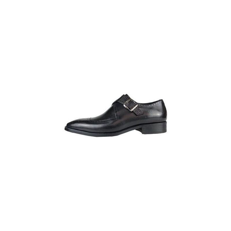 Męskie Buty Wizytowe Wingtip Oxford Półbuty Wykwintna Elegancja - Czarny