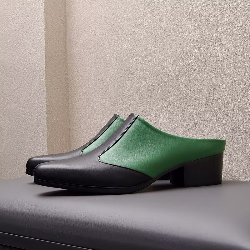 Męskie Buty Wizytowe Wsuwane - Czarny
