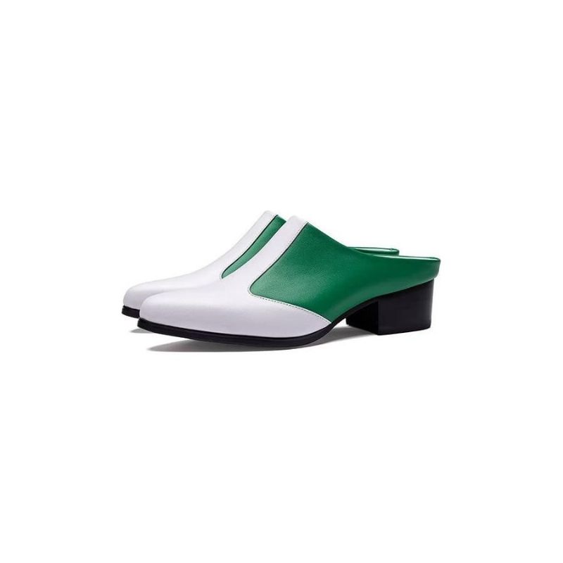 Męskie Buty Wizytowe Wsuwane - Biały