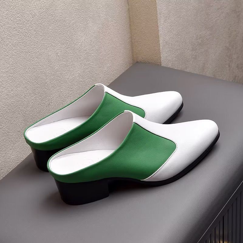 Męskie Buty Wizytowe Wsuwane - Biały