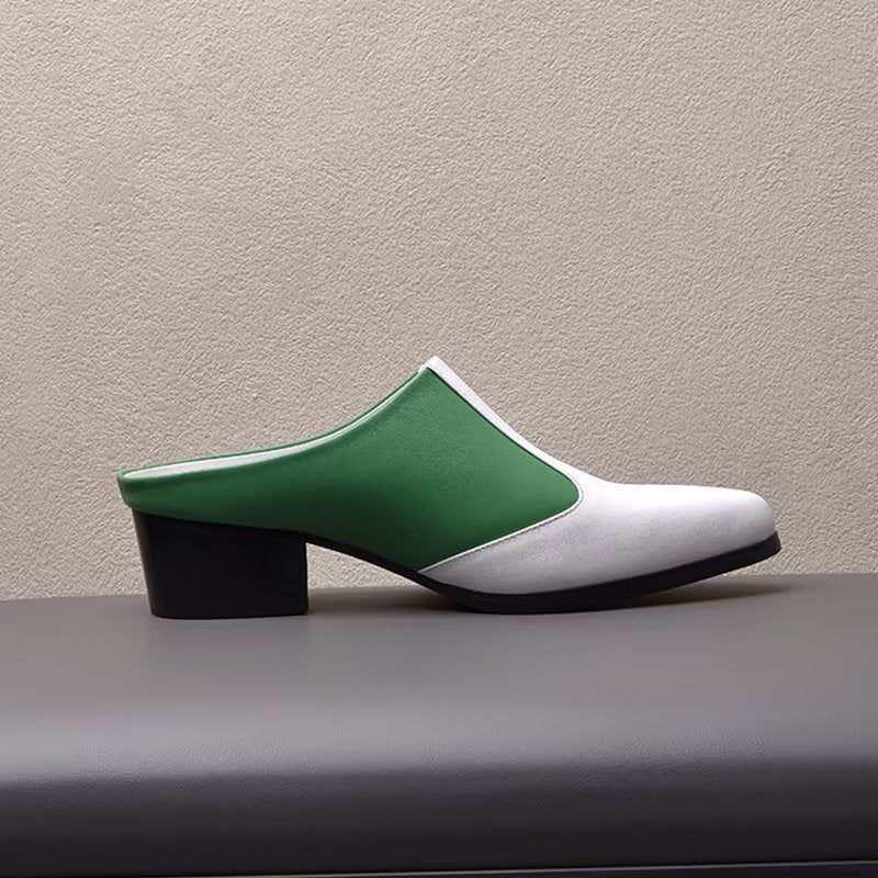 Męskie Buty Wizytowe Wsuwane - Biały