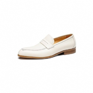 Męskie Buty Wizytowe Wytłaczana Elegancja Wsuwane Z Kwadratowymi Noskami