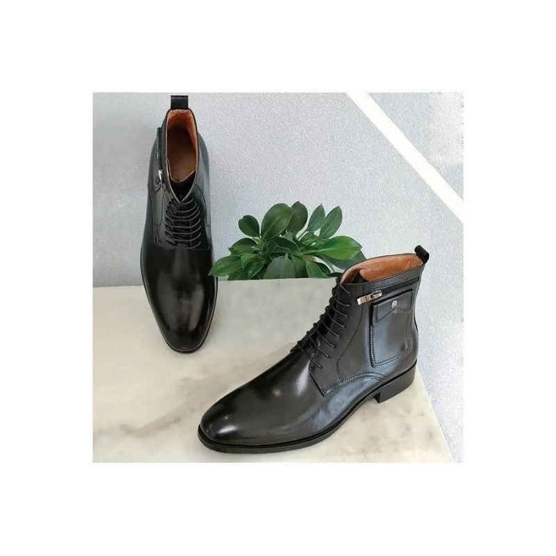 Męskie Buty Wysokie Do Sukni - Czarny