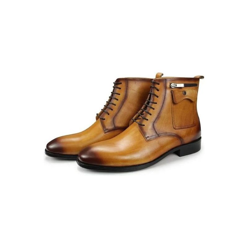 Męskie Buty Wysokie Do Sukni - Brązowy