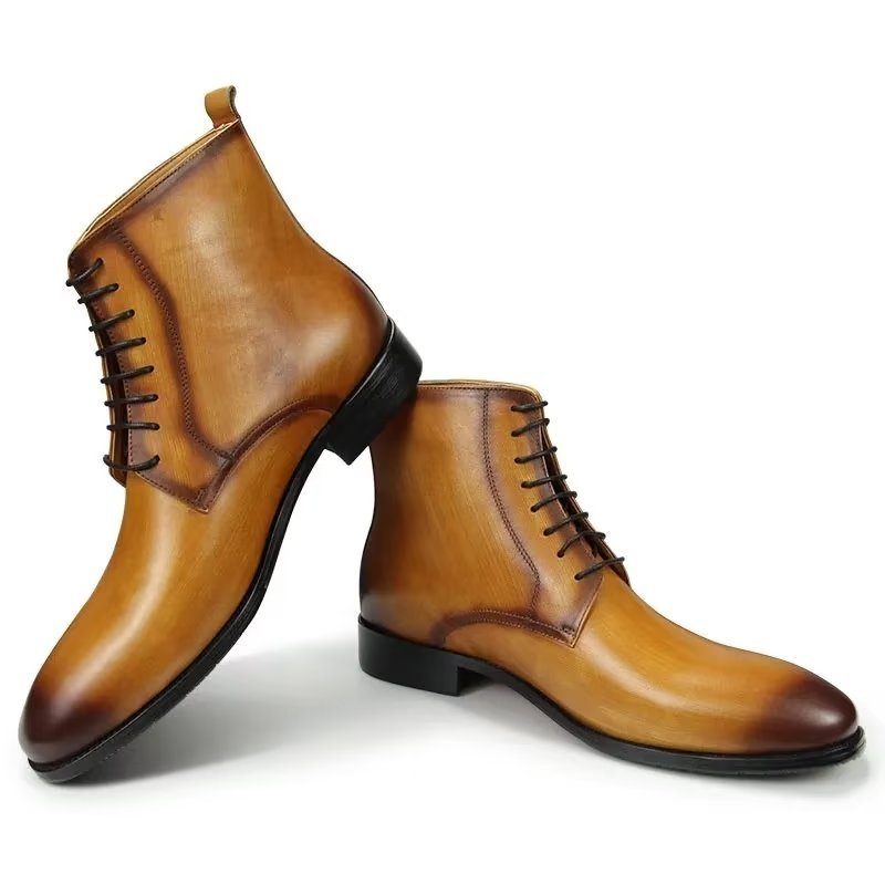Męskie Buty Wysokie Do Sukni - Brązowy