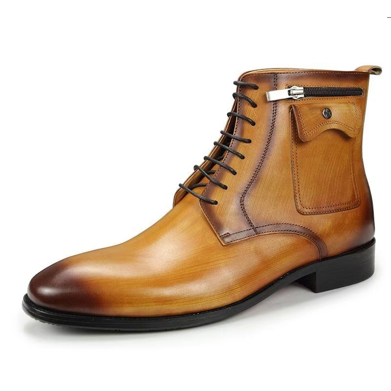 Męskie Buty Wysokie Do Sukni - Brązowy