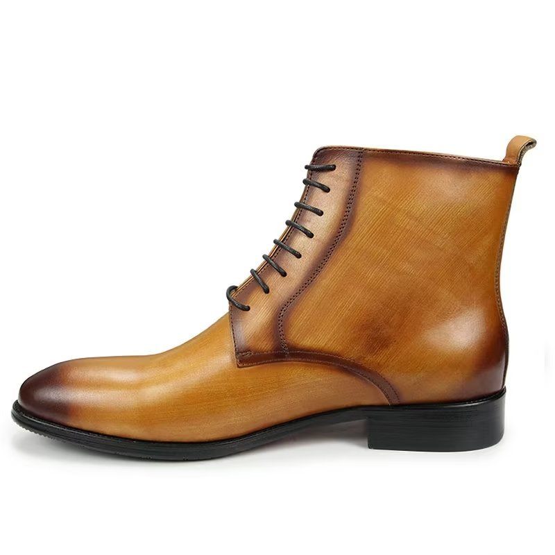 Męskie Buty Wysokie Do Sukni - Brązowy