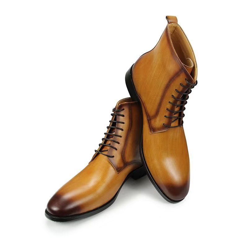 Męskie Buty Wysokie Do Sukni - Brązowy