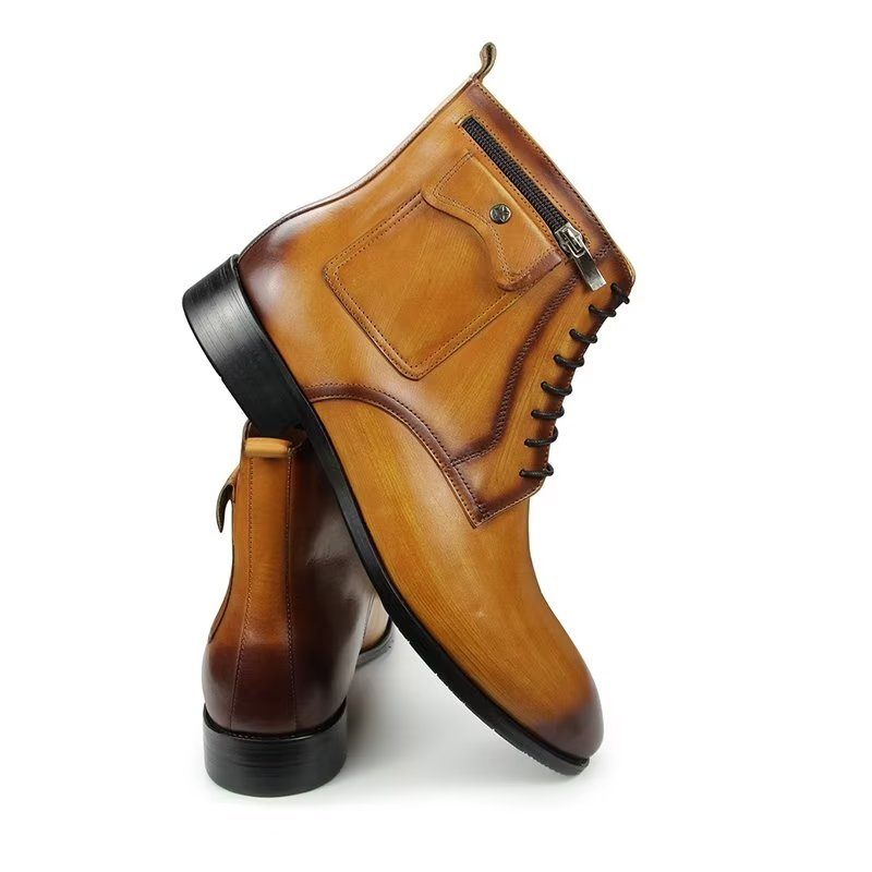 Męskie Buty Wysokie Do Sukni - Brązowy