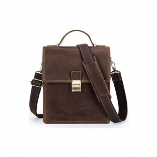 Męskie Torby Na Ramię Luksusowa Torba Listonoszka Typu Crossbody Z Kolekcji Crazy Horse Vintage