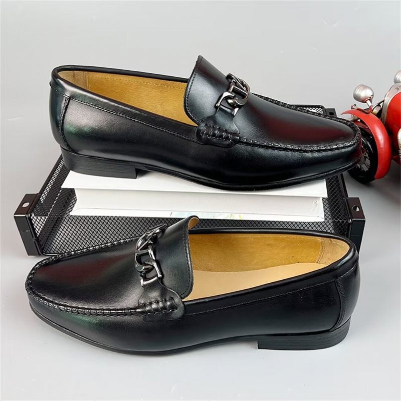 Mokasyny Męskie Sartorial Elegance Loafers - Czarny