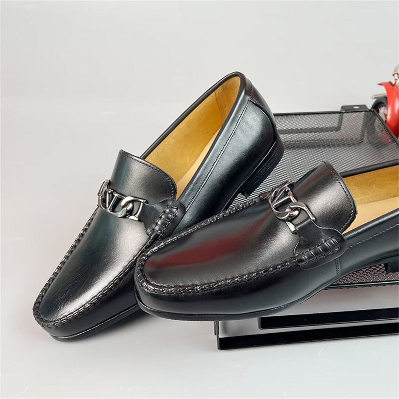 Mokasyny Męskie Sartorial Elegance Loafers - Czarny