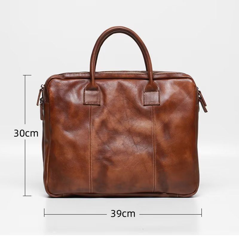 Teczki Męskie Elegancka Torba Podróżna - Kawa