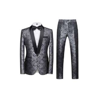 Zestaw Garniturów Męskich W Kwiaty I Elegancję